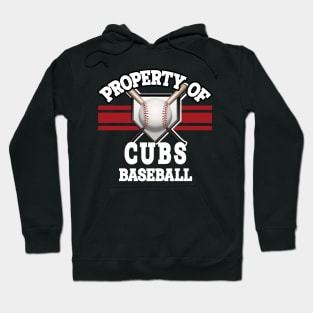 Proud Name Cubs Graphic Property Vintage Baseball Hoodie